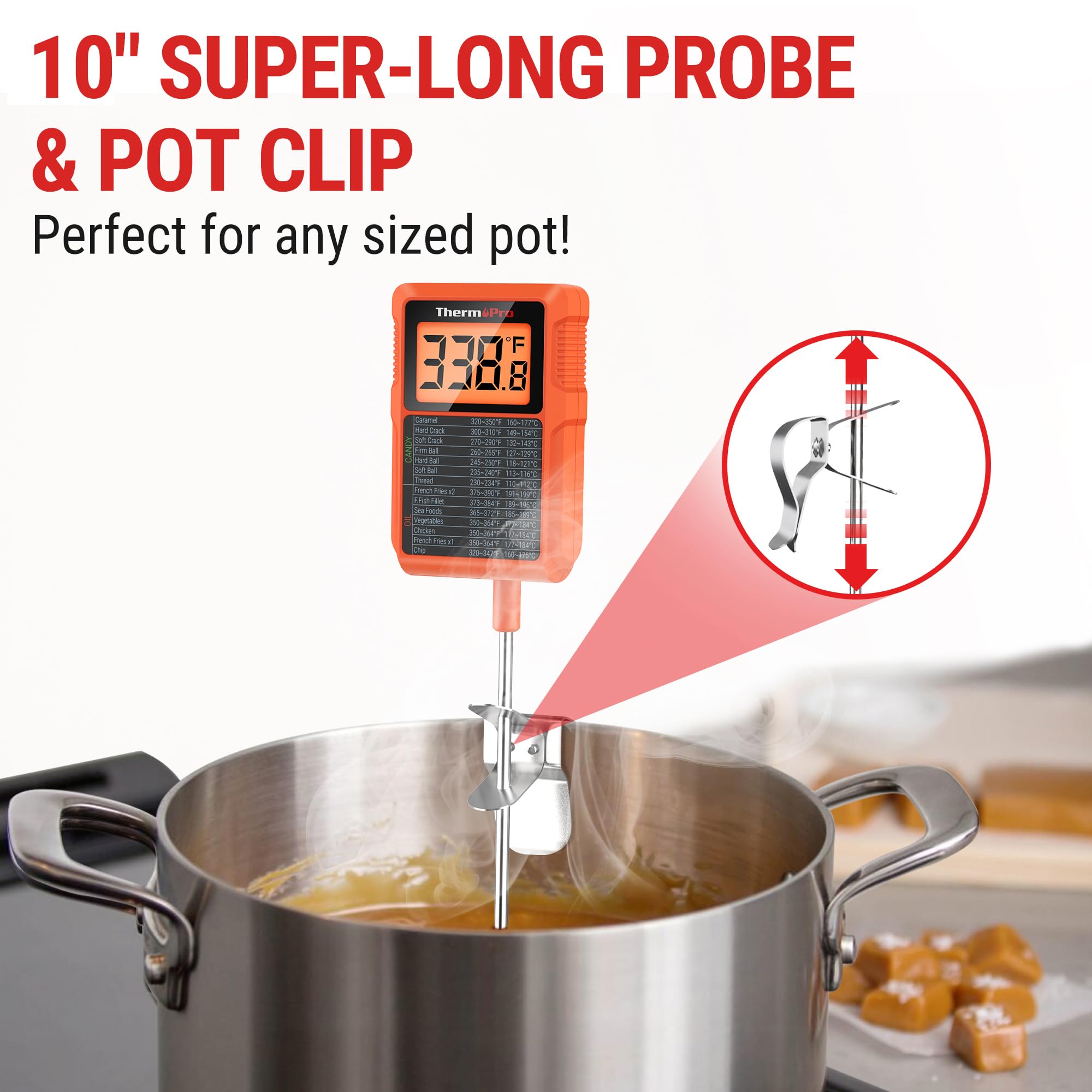 Clipless thermometer